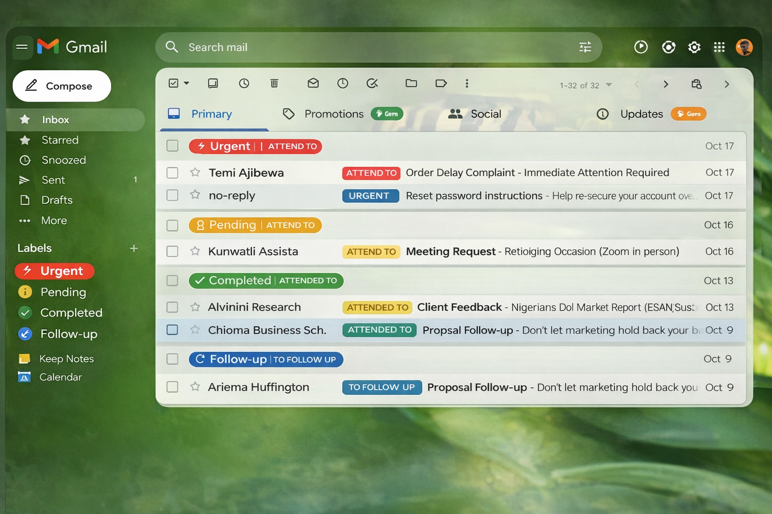 Email Management System preview
